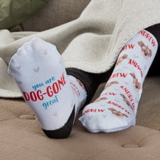 Dog Gone Cute Personalized Kids Socks  - 44558