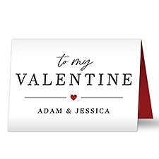 To My Valentine Personalized Greeting Card  - 44597