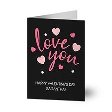 Love You Personalized Greeting Card  - 44602