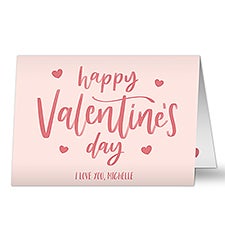 Happy Valentines Day Personalized Greeting Card  - 44603