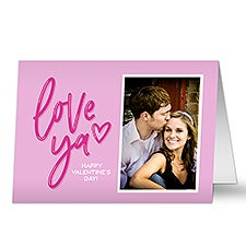 Love Ya Personalized Greeting Card - 44605