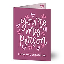Youre My Person Personalized Greeting Card - 44606