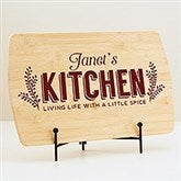 Her Kitchen Personalized Wood Cutting Board  - 44628