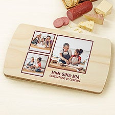 Photo Perfect Personalized Wood Cutting Board - Three Photo  - 44631