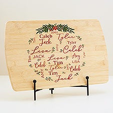 Merry Family Personalized Wood Cutting Board  - 44632
