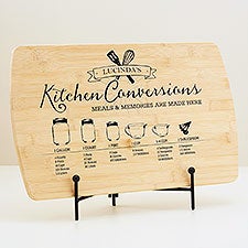 Kitchen Conversions Personalized Wood Cutting Board  - 44639