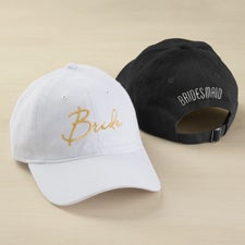 Modern Bridal Party Embroidered Baseball Caps - 44668