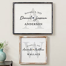 Simply Us Personalized Wedding Frame Wall Art  - 44672