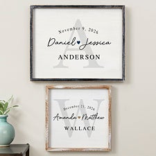 Simply Us Personalized Wedding Frame Wall Art  - 44672