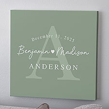 Simply Us Personalized Wedding Canvas Prints - 44673