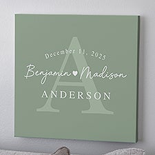 Simply Us Personalized Wedding Canvas Prints  - 44673