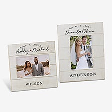 Simply Us Personalized Wedding Shiplap Picture Frame - 44681