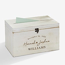 Infinite Love Personalized Wedding Card Box