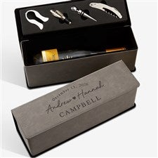 Simply Us Personalized Wedding Wine Bottle Accessory Box  - 44692