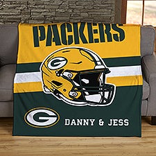 NFL Green Bay Packers Helmet Personalized Blankets - 44710