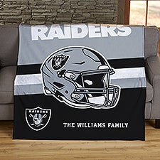 NFL Las Vegas Raiders Helmet Personalized Blankets - 44714