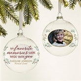 Our Favorite Memories Personalized Photo Glass Bulb Ornament - 44722