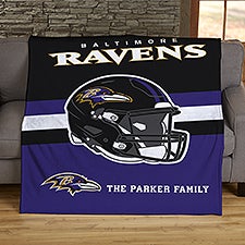 NFL Baltimore Ravens Helmet Personalized Blankets - 44763