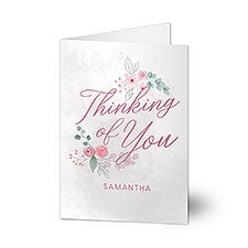 Thinking of You Personalized Sympathy Greeting Card - 44799