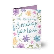 Sending You Love Personalized Sympathy Greeting Card - 44802