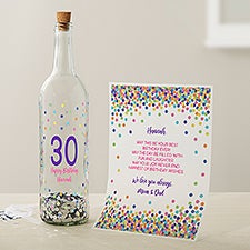 Birthday Confetti Personalized Letter In A Bottle - 44813