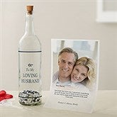 To My Husband Personalized Letter In A Bottle  - 44819