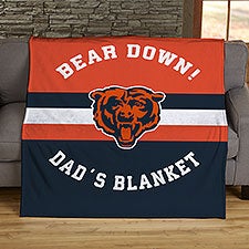 NFL Classic Chicago Bears Personalized Blankets - 44822