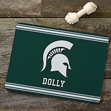 NCAA Michigan State Spartans Personalized Pet Food Mat - 44829