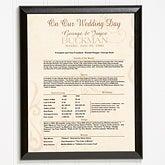 Day In History Facts Personalized Wedding Anniversary Plaque - 4485