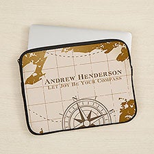 Compass Inspired Personalized Laptop Sleeves - 44856