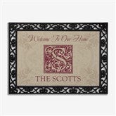Personalized Door Mat - Family is Forever with Monogram - 4489