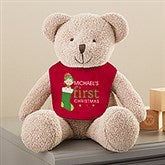 Baby's First Christmas Character Personalized Plush Teddy Bear - 44907