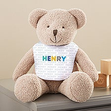 Vibrant Name Personalized Plush Teddy Bear  - 44916