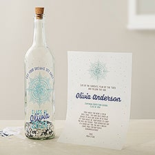 Personalized Graduation Letter In A Bottle - Let Your Dreams Set Sail - 44934