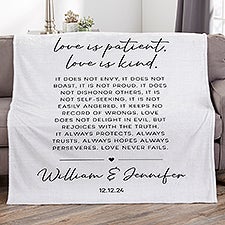 Love is Patient Personalized Blanket - 44949