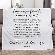 Love is Patient Personalized Blanket  - 44949