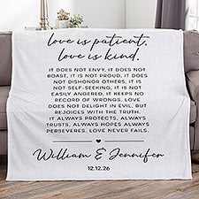 Love is Patient Personalized Blanket  - 44949