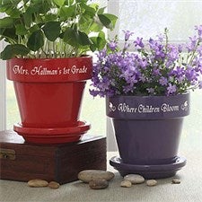 Personalized Teachers Flower Pots - 4498