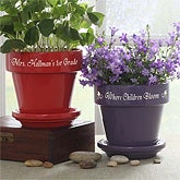 Personalized Teacher's Flower Pots - 4498