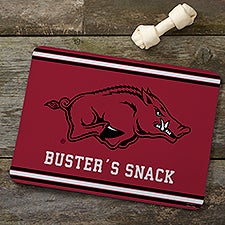 NCAA Arkansas Razorbacks Personalized Pet Food Mat - 45030