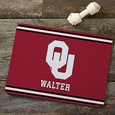 NCAA Oklahoma Sooners Personalized Pet Food Mat - 45031