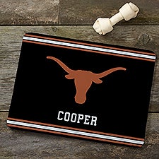 NCAA Texas Longhorns Personalized Pet Food Mat - 45032