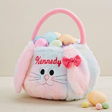 Rainbow Bunny Embroidered Easter Treat Bag - 45034
