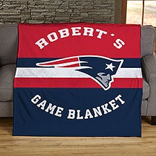NFL Classic New England Patriots Personalized Blankets - 45053