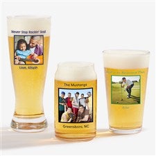 Picture Perfect Personalized Beer Glass Collection - 45102