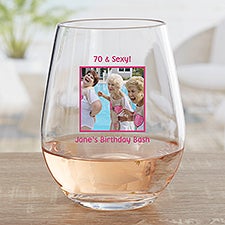 Picture Perfect Personalized Unbreakable Tritan Wine Glass  - 45105