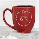 Personalized Teacher Red Apple Coffee Mug - 4516