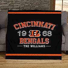 NFL Established Cincinnati Bengals Personalized Blankets - 45190