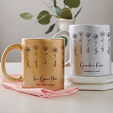 Garden of Love Personalized 11oz Glitter Coffee Mug - 45206