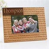 Personalized Family Name Wood Picture Frames - Engraved Free - 4523
